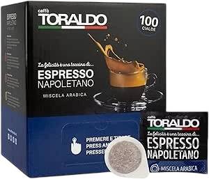 caffe TORALDO MISCELA ARABICA 44mm ESE System Kaffee Pads 100 Stück a 7,2 g