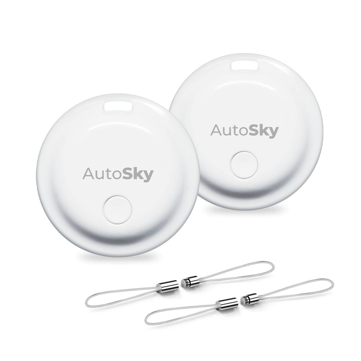 AutoSky SmartTag 2er-Set – Bluetooth Tracker kompatibel mit Apple „Wo ist?“