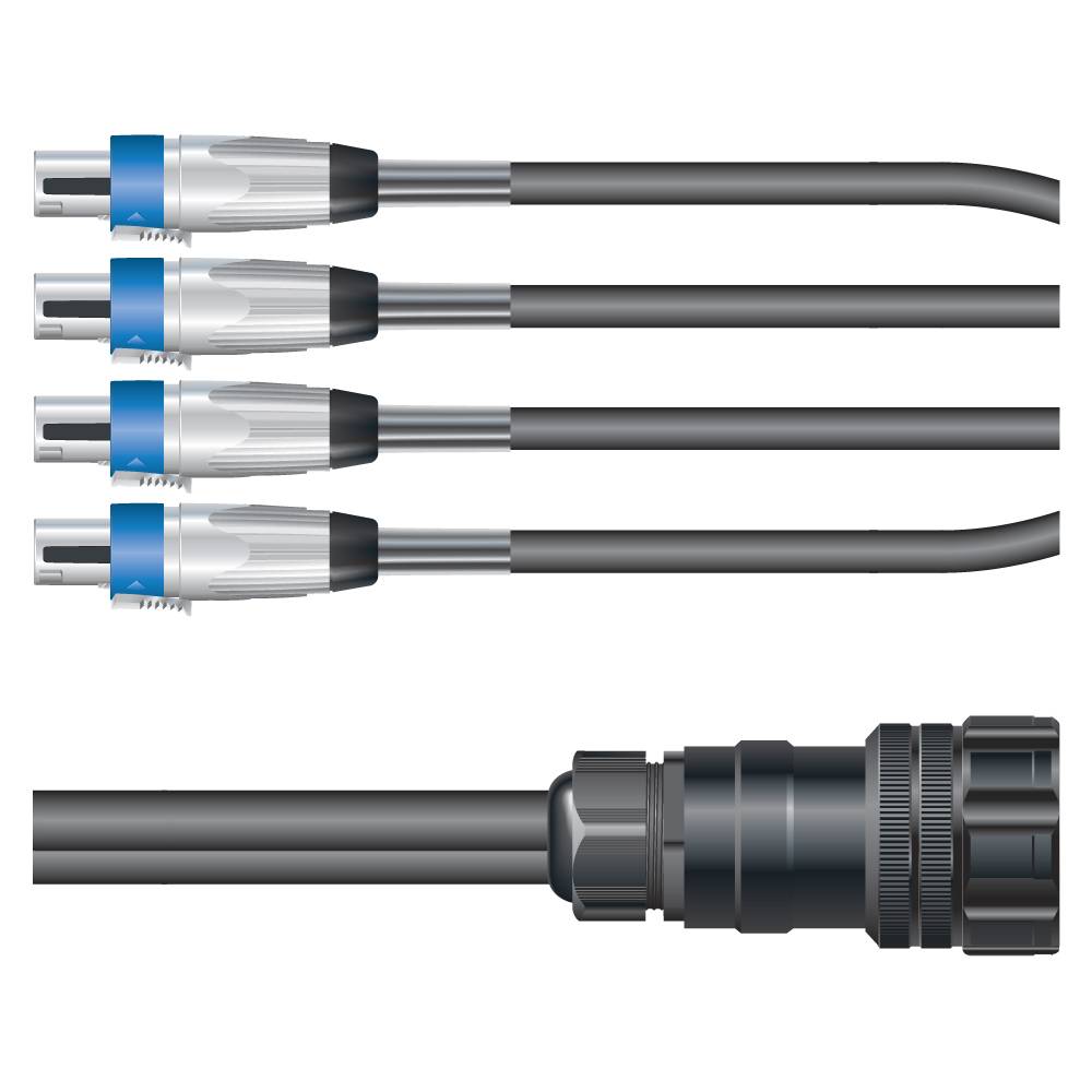 Sommer cable Speaker System , HI-SOCA 19-MP/speakON® 4-polig; HICON/NEUTRIK®