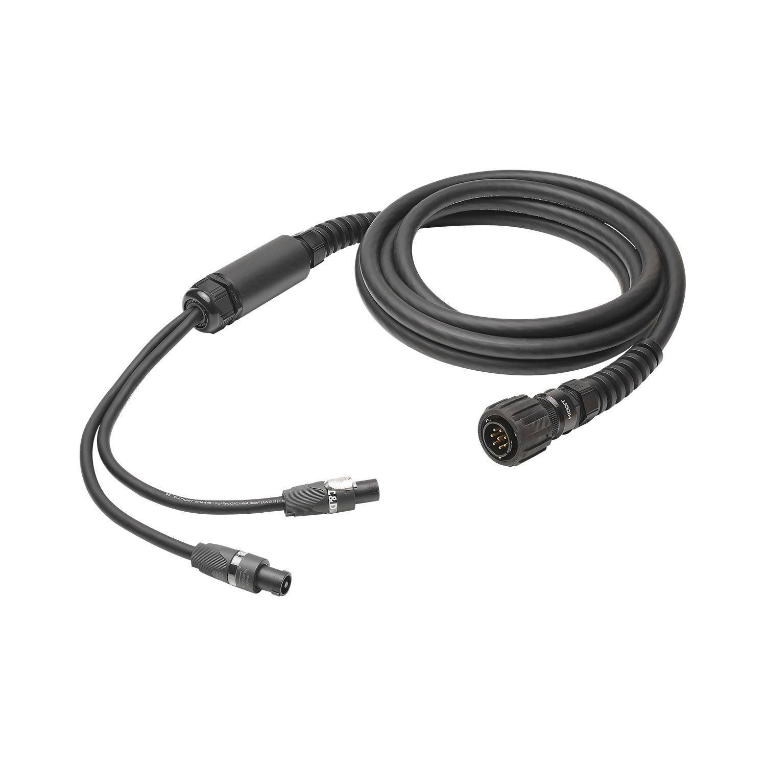Sommer cable Speaker System , speakON® 4-polig SommerType, female/LK 8-pol male + Überwurfhülse HI-LK008-MVR; HICON/NEUTRIK®