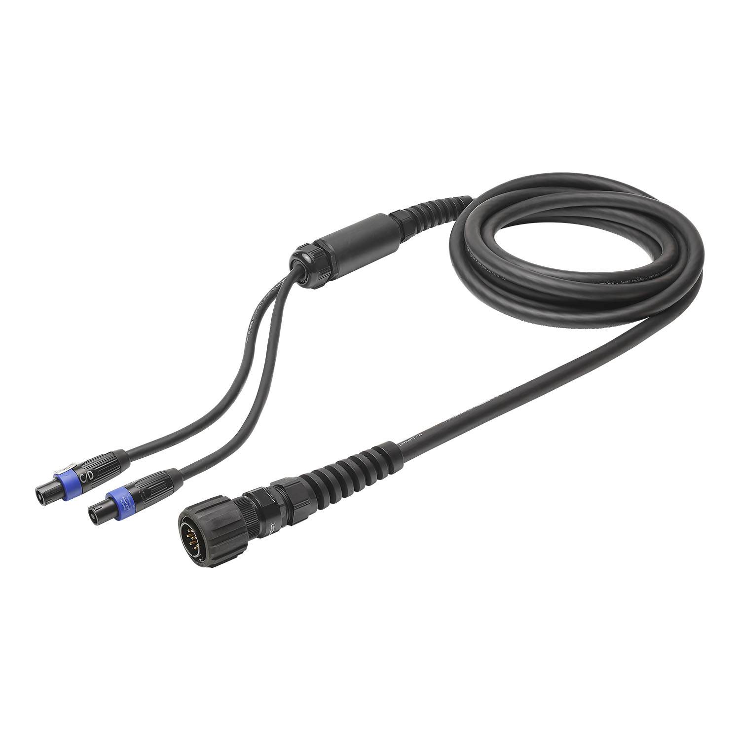 Sommer cable Speaker System , LK 8-pol male + Überwurfhülse HI-LK008-MVR/speakON® 4-polig, female; NEUTRIK®/HICON