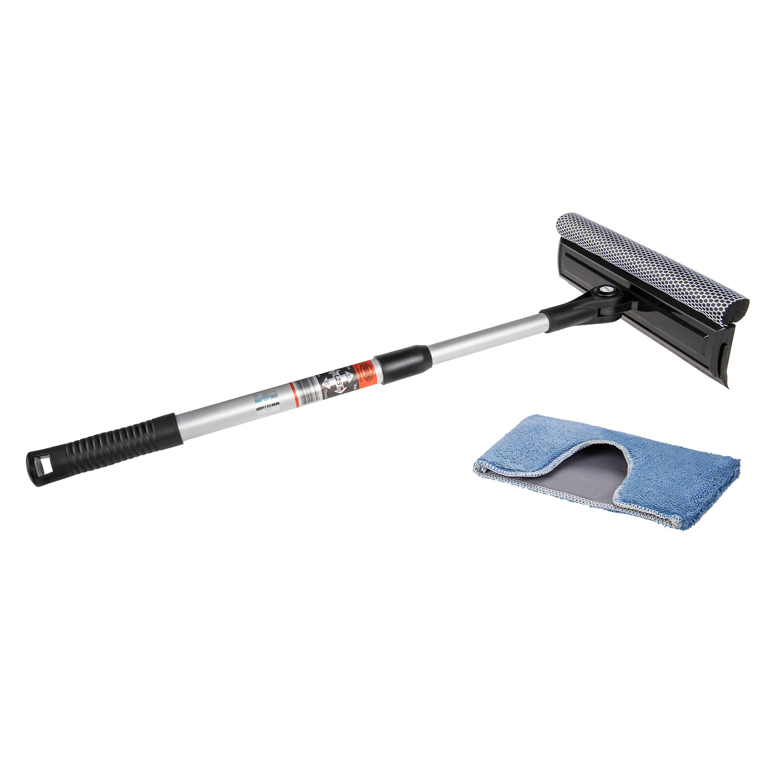 Heyner® Scheibenreiniger faltbar 25 cm mit Teleskopstiel 53–80 cm &