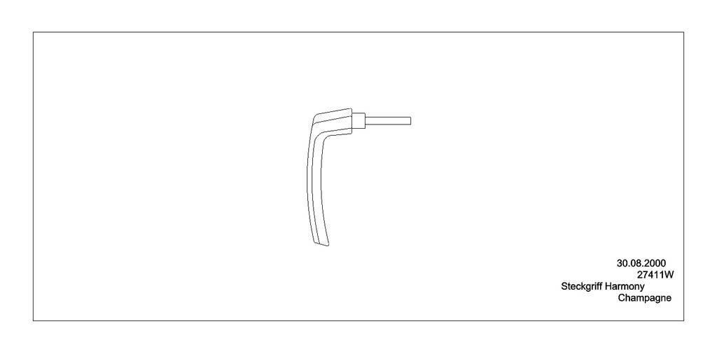 Steckgriff Harmony- Stift 43mm- RAL 9016 Verkehrsweiß