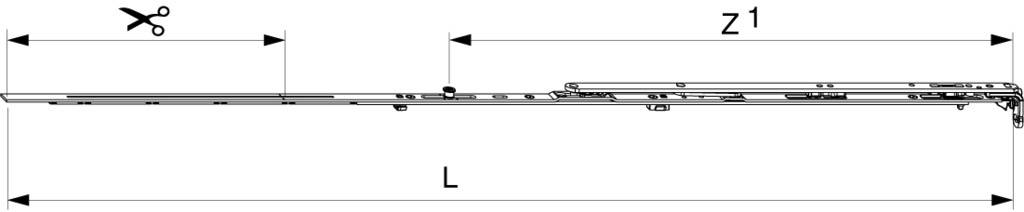 ProduktbeschreibungDie MACO Multi-Matic Schere ist eine hochwertige Lösung für Fenster mit einer Flügelfalzbreite von 801 bis 1050 mm. Sie ist spez