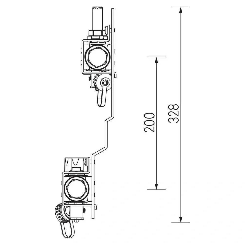 REHAU Verteiler HKV-D AG V2A, 9 Kreise, 1 Stk.