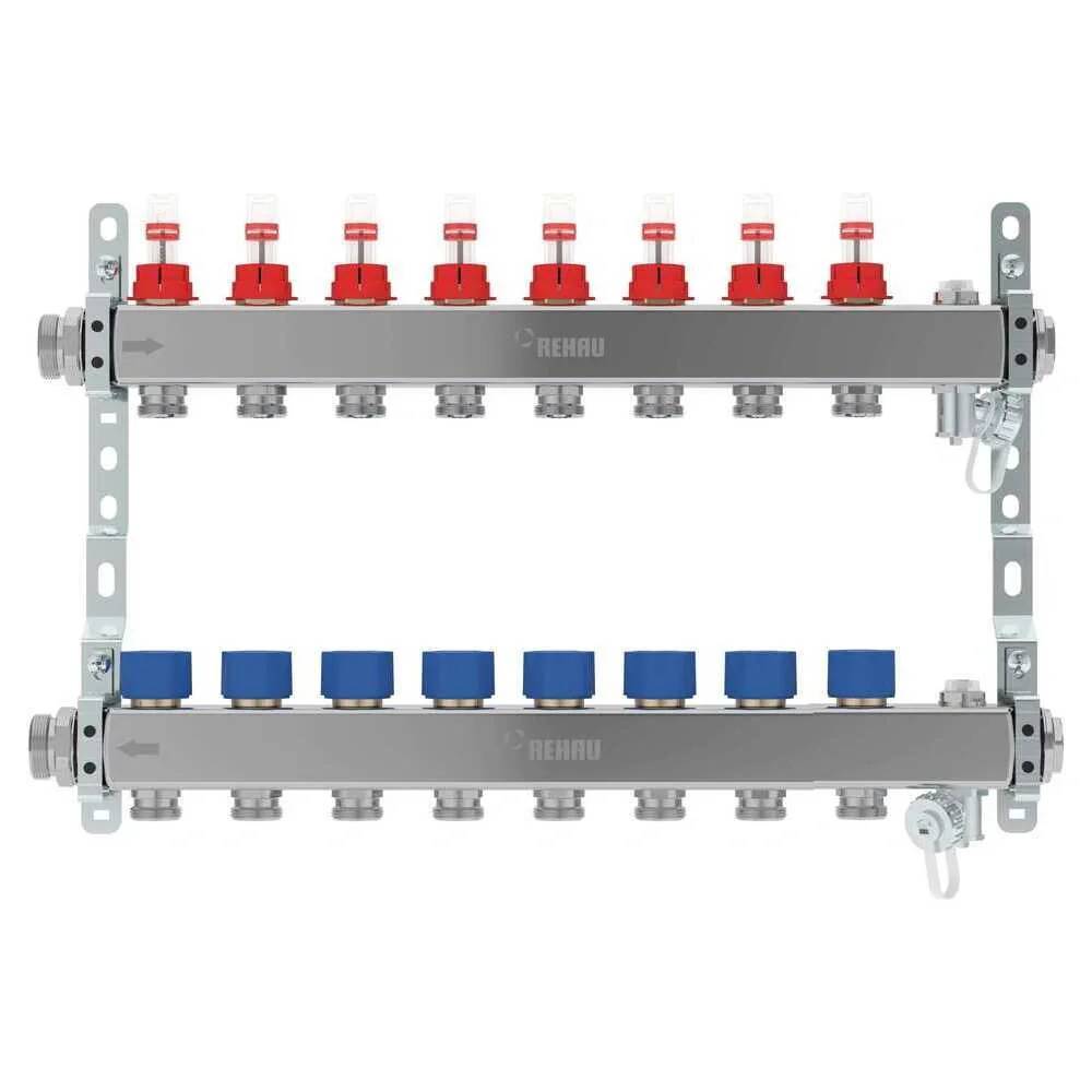REHAU Verteiler HKV-D AG V2A, 8 Kreise, 1 Stk.