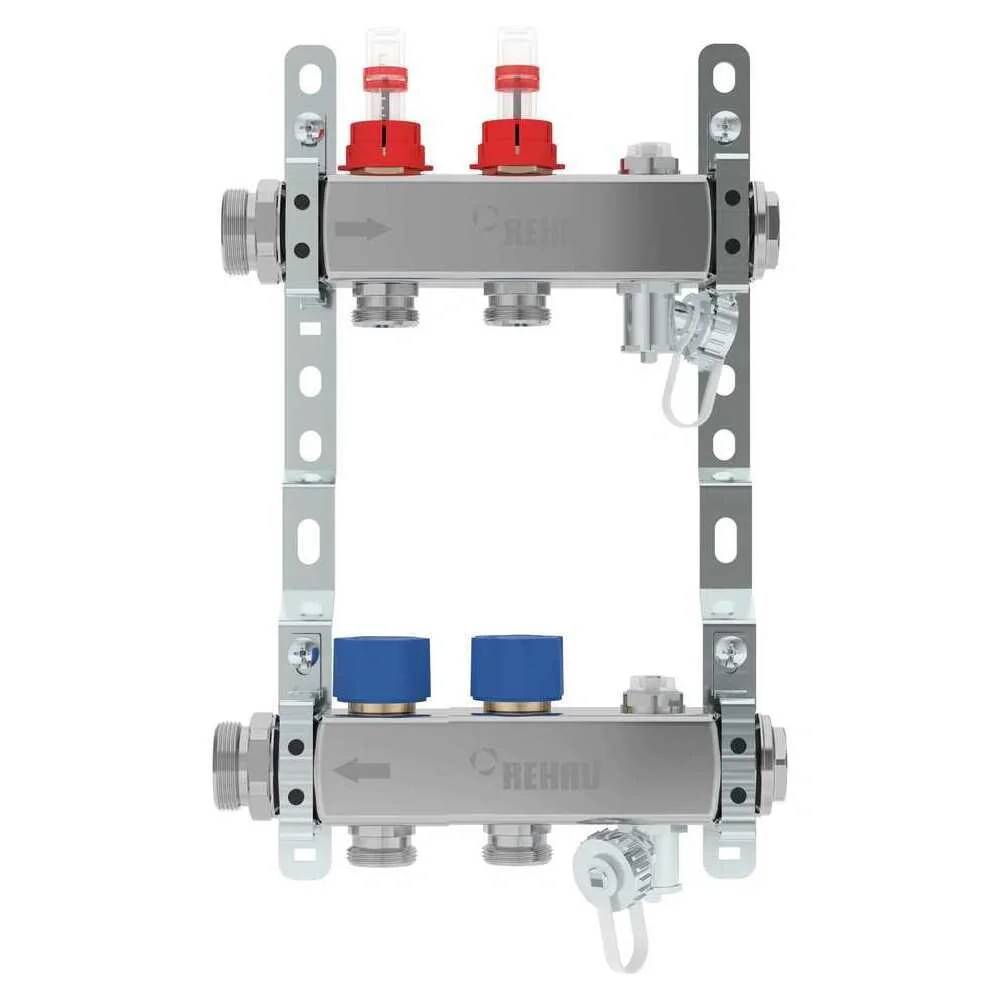REHAU Verteiler HKV-D AG V2A, 2 Kreise, 1 Stk.