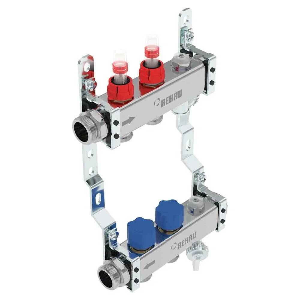 REHAU Verteiler HKV-D AG V2A, 2 Kreise, 1 Stk.