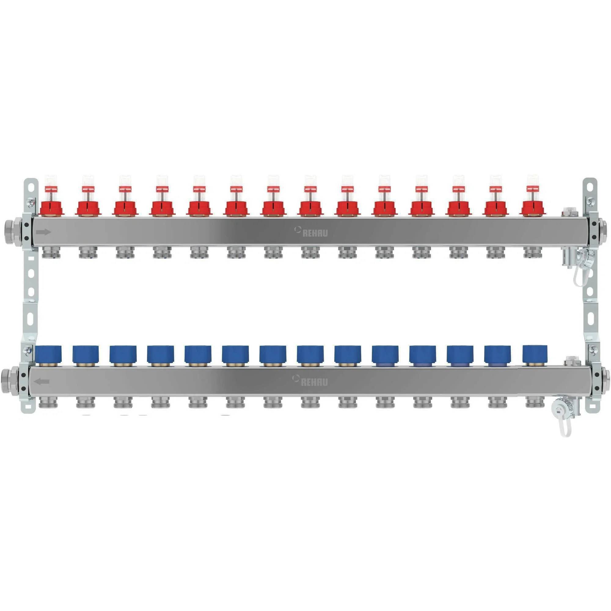 REHAU Verteiler HKV-D AG V2A, 14 Kreise, 1 Stk.