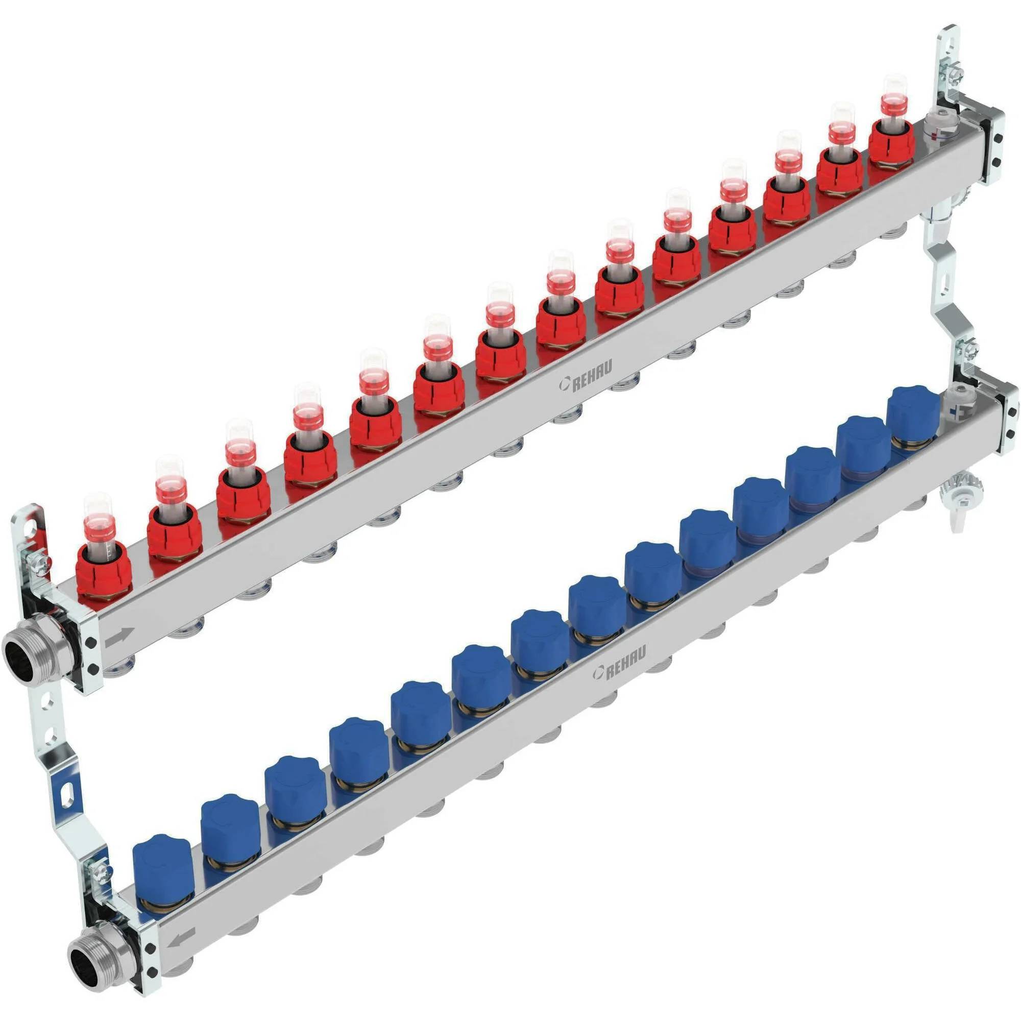 REHAU Verteiler HKV-D AG V2A, 14 Kreise, 1 Stk.