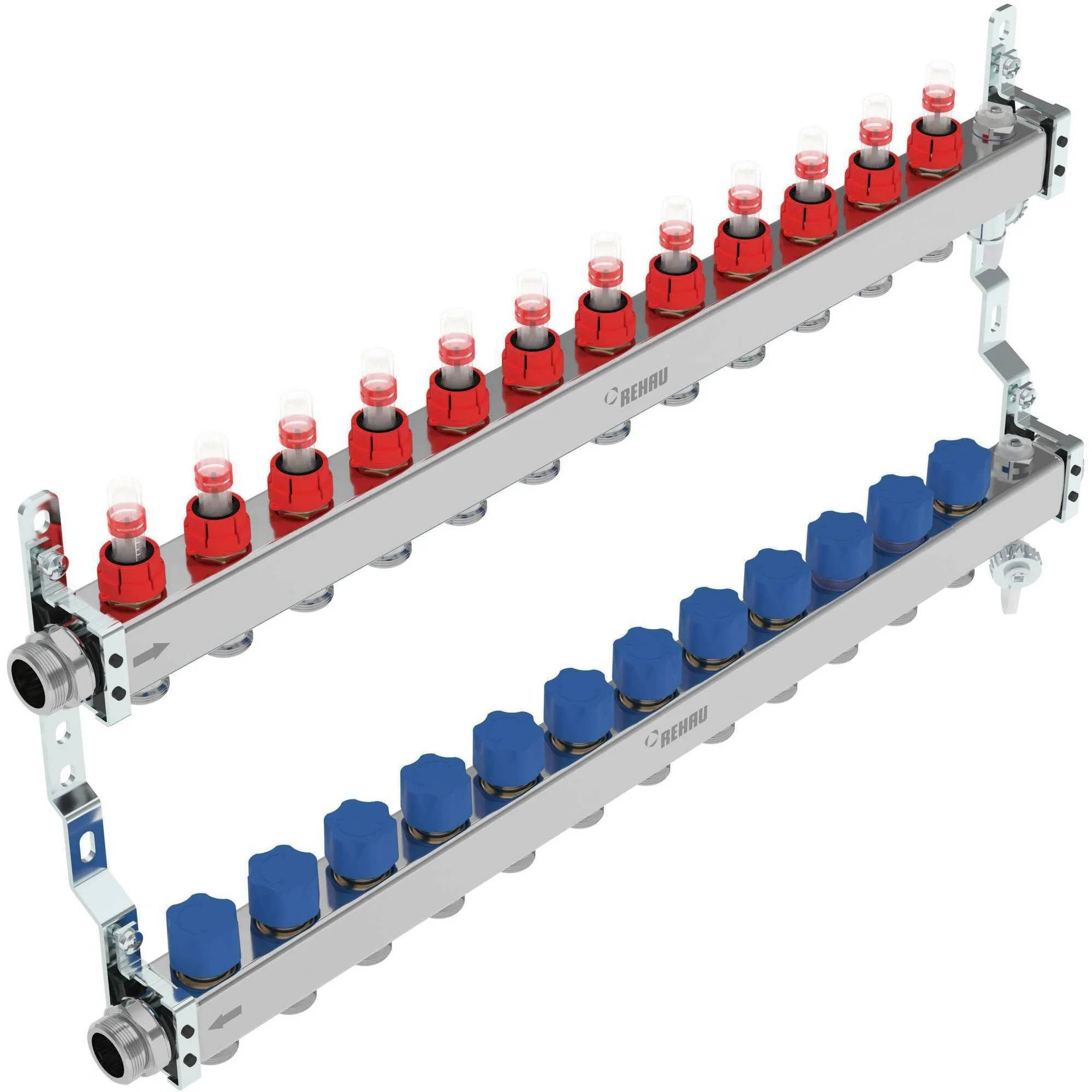 REHAU Verteiler HKV-D AG V2A, 12 Kreise, 1 Stk.