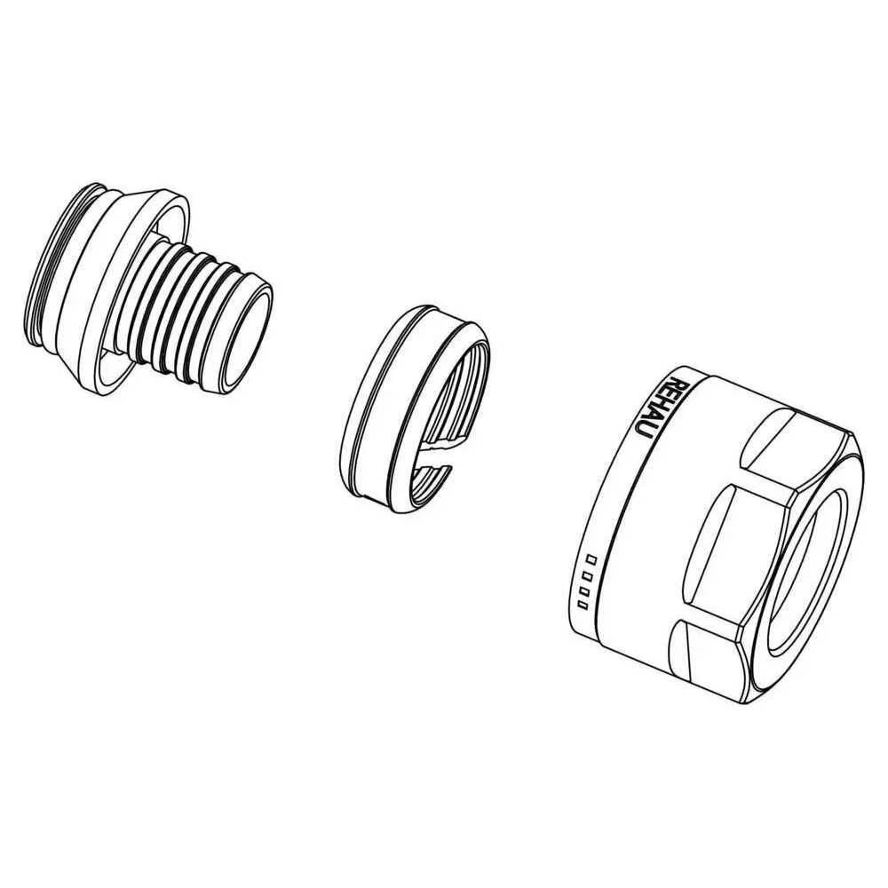 REHAU Klemmringverschraubung, PE-RT, 17 x 2,0, 1 Stk.