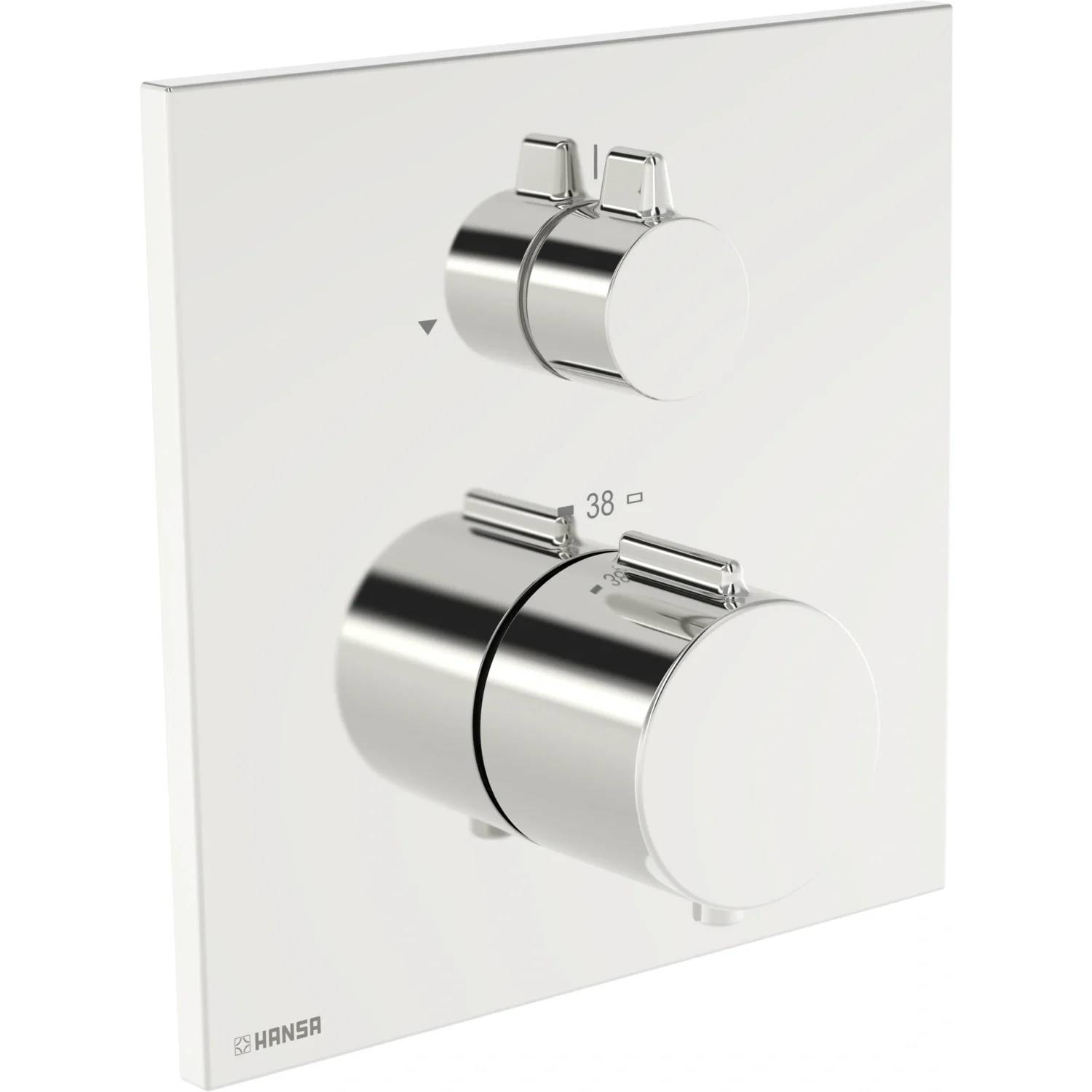 Hansa Sichtteil für einen Abgang HANSAEASYTHERM 8113, Rosette eckig, Chrom, 1 Stk.