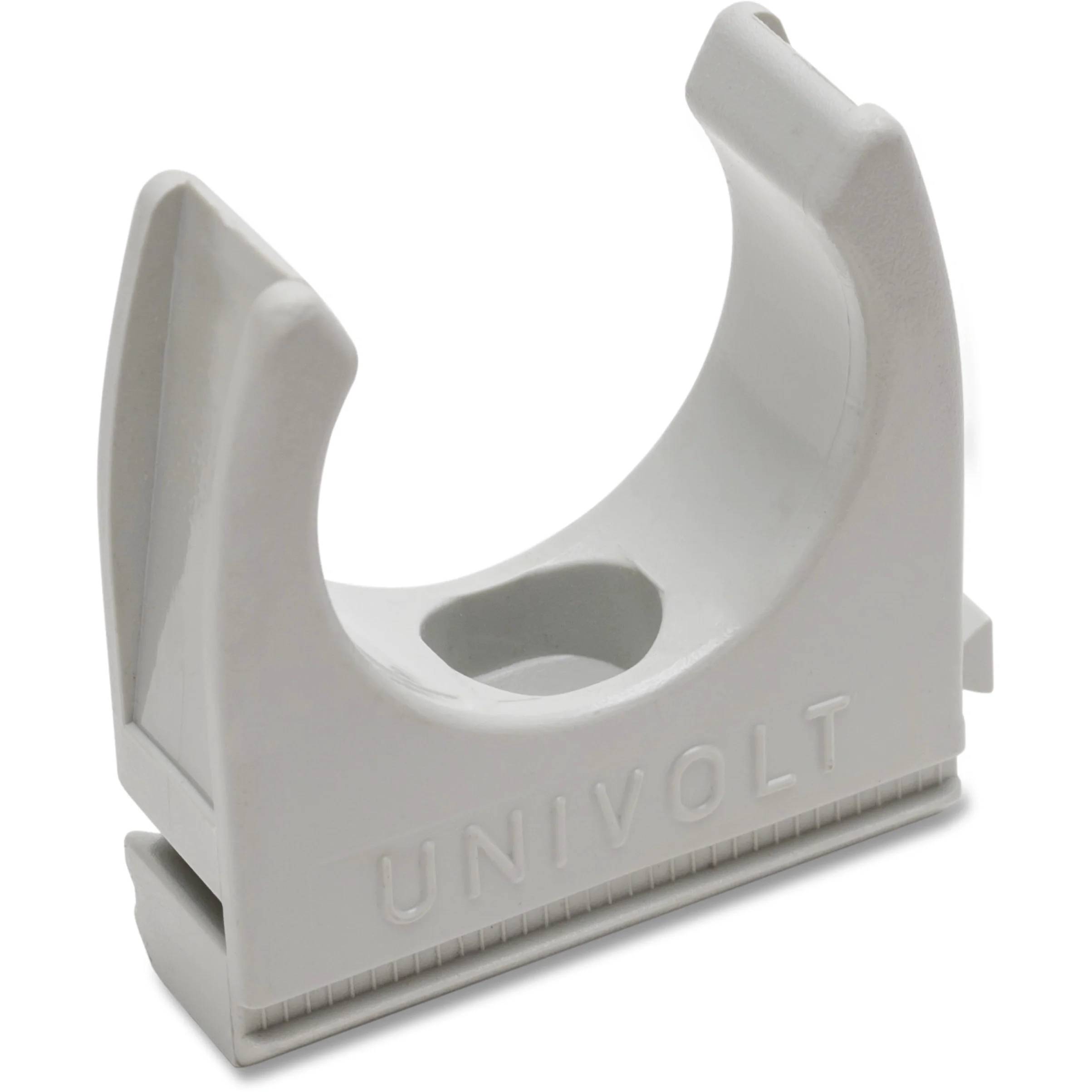 Dietzel PVC-Klemmschelle, Ø 50 mm, anreihbar, hellgrau, 1 Stk.