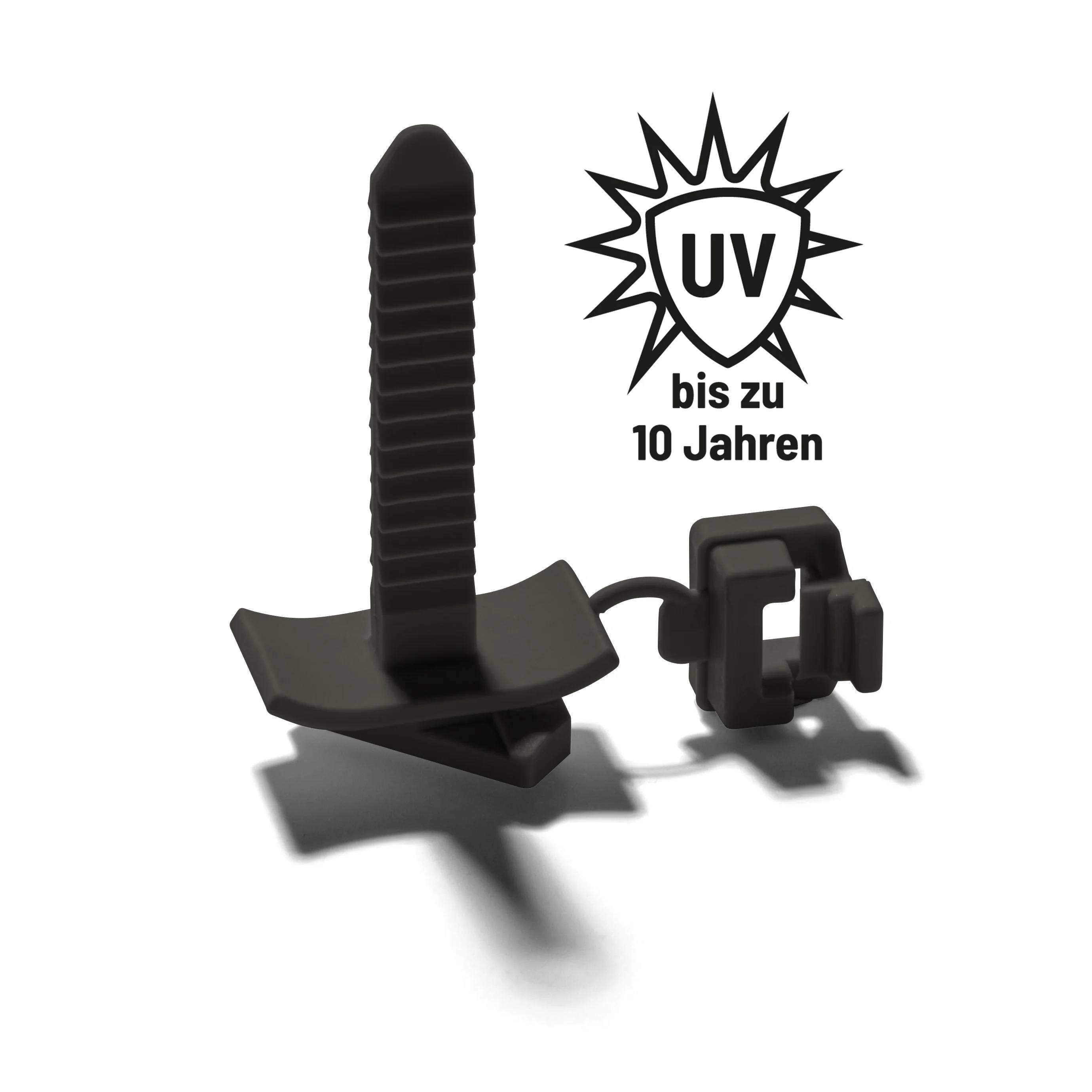 Schnabl Universal-Befestigung, UBK, für Kabeltrassen, PA 6, schwarz, 1 Stk.