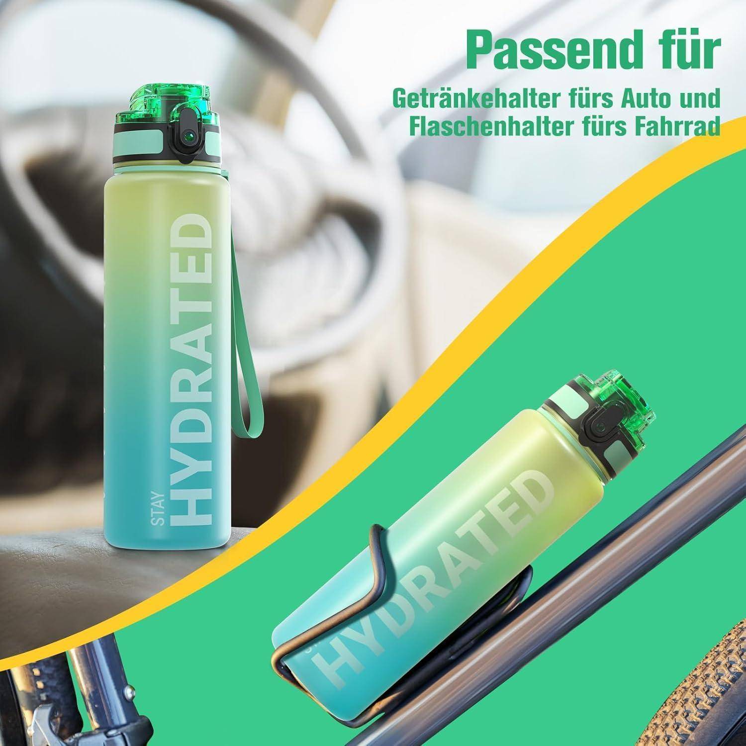 Werbebild einer grün-zu-blau verlaufenden 