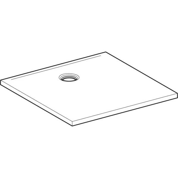 Geberit CleanFloor30, Duschfläche, weiß, 90x90cm, 1 Stk.