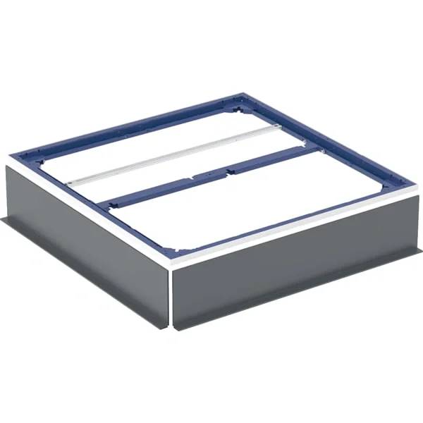 Geberit Duofix Installationsrahmen für Duschfläche bis 100 cm, für fünf Füße, 100x100 cm, 1 Stk.