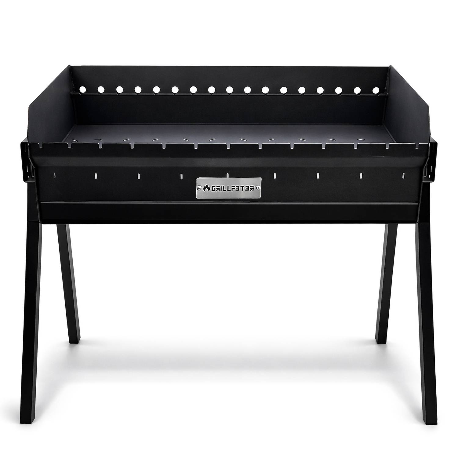 Profi Mangal Altan 90 Stahl 3mm Schaschlikgrill Edelstahldeckel