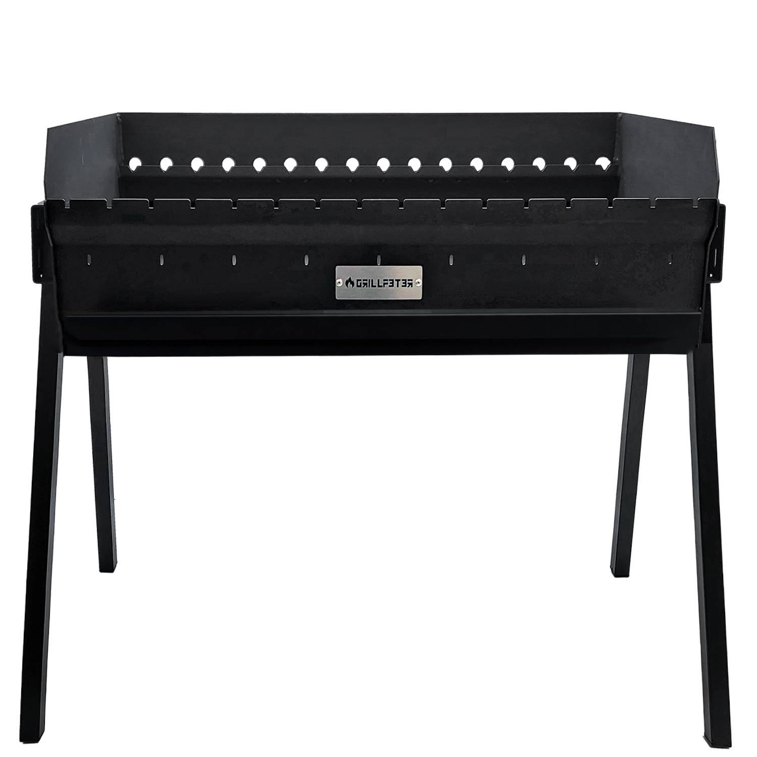 Profi Mangal Altan 90 Stahl 3mm Schaschlikgrill Edelstahldeckel