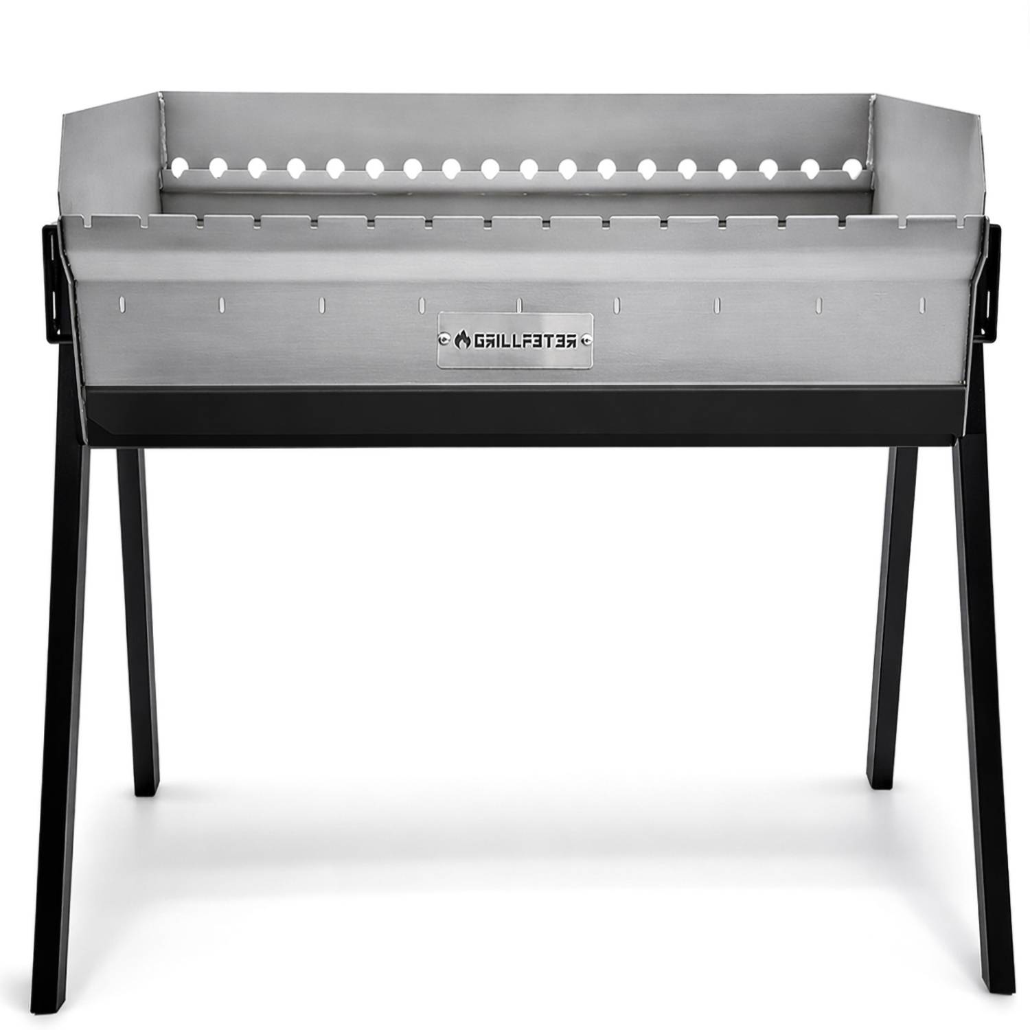 Profi Mangal Altan 90 Edelstahl 3mm Schaschlikgrill Edelstahldeckel