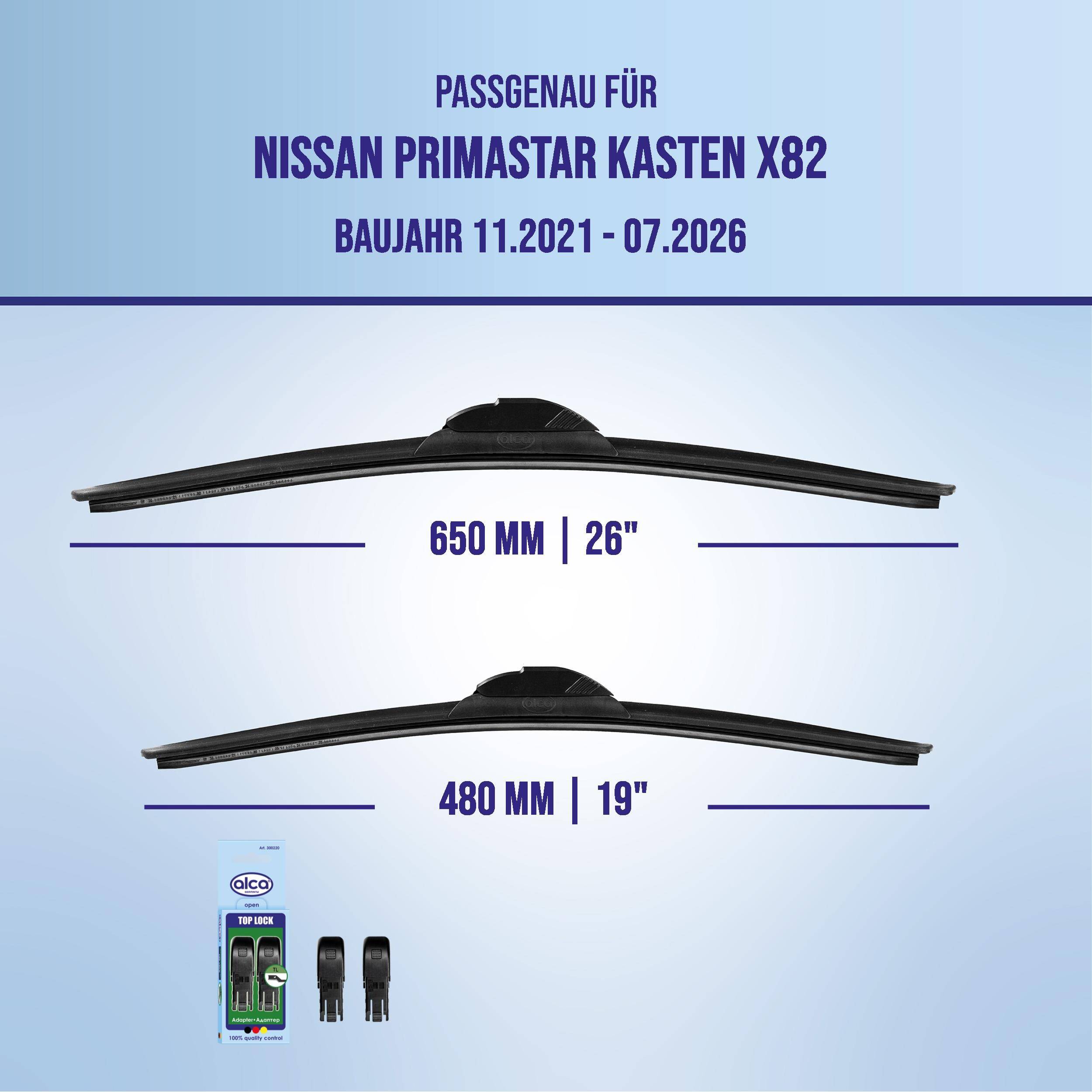 alca® Scheibenwischer für NISSAN PRIMASTAR Kasten