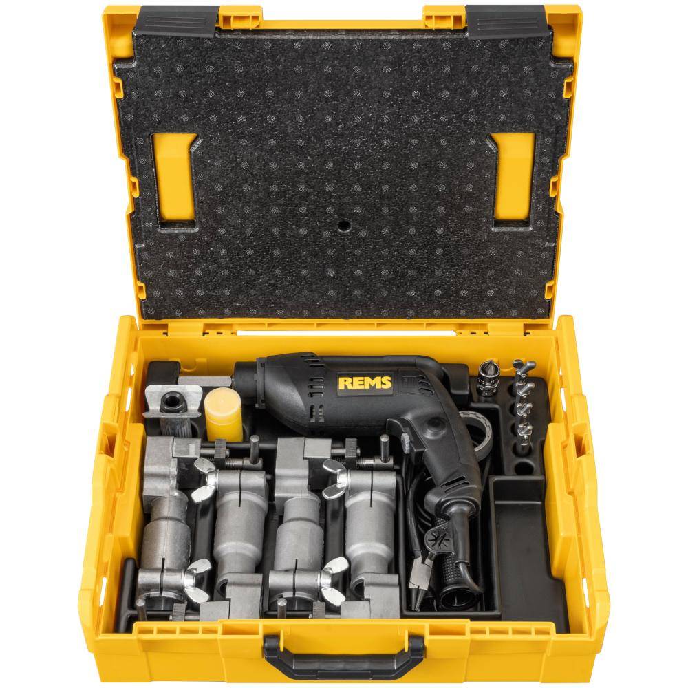 REMS Twist/Hurrican - Elektrischer Rohraufweiter und -aushalser - Combi-Set 12+15+18+22 - in L-BOXX - Preis per Set