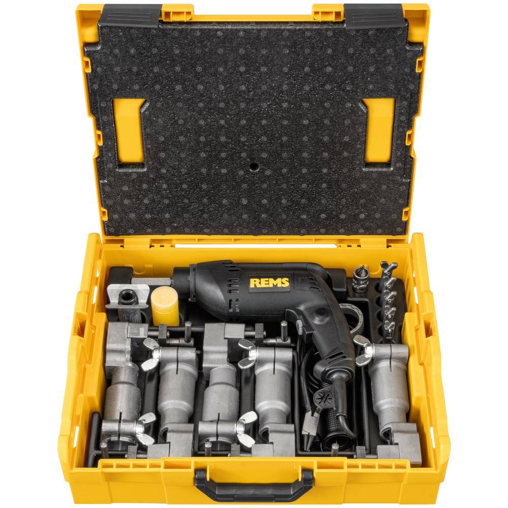 REMS Twist/Hurrican - Elektrischer Rohraufweiter und -aushalser - Combi-Set 12+14+16+18+22 - in L-BOXX - Preis per Set