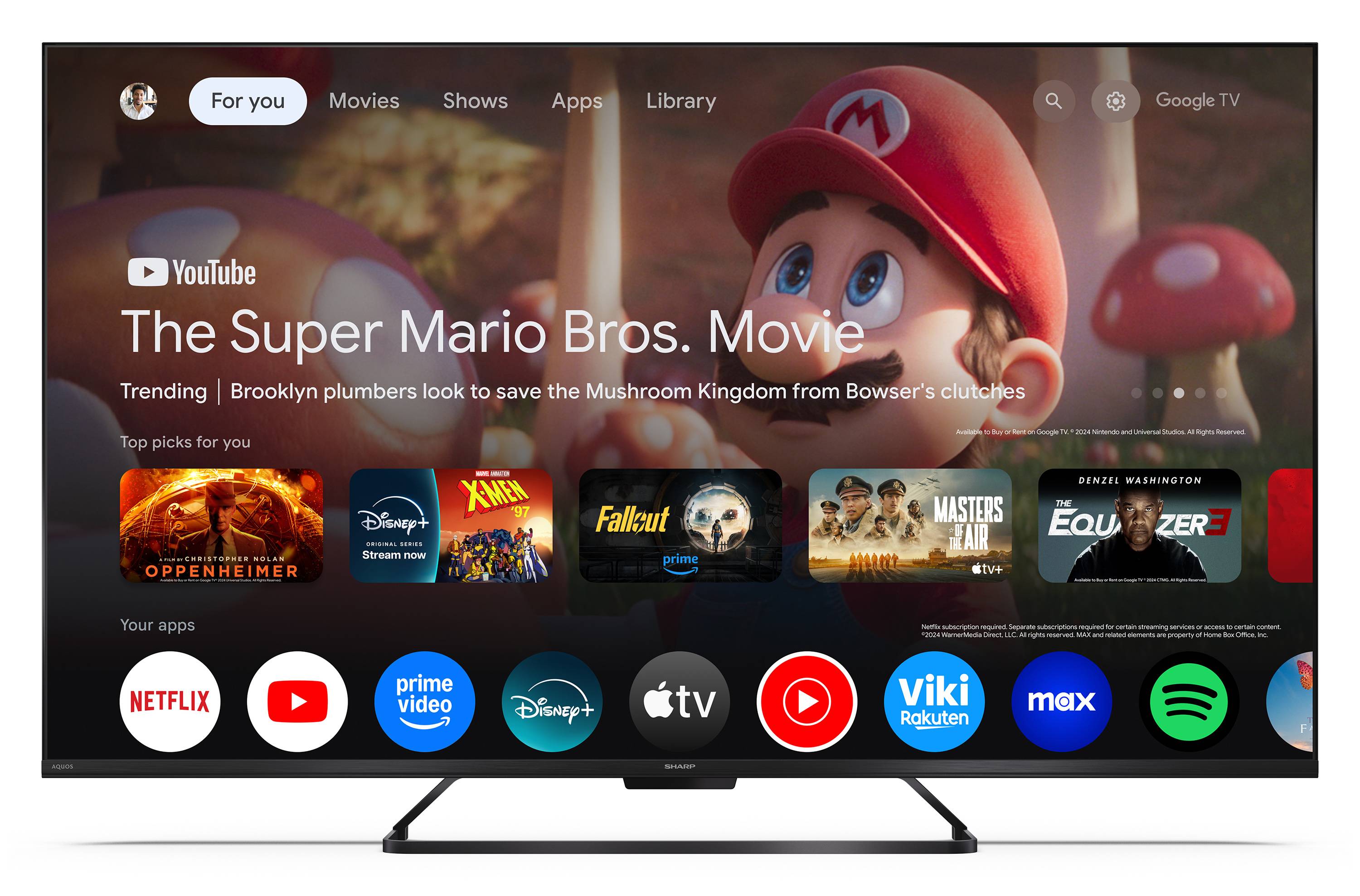 Sharp 55HR7765E QLED Fernseher 55 Zoll Google Smart TV HDR Dolby Vision 4K UHD 144Hz Gaming (2026)