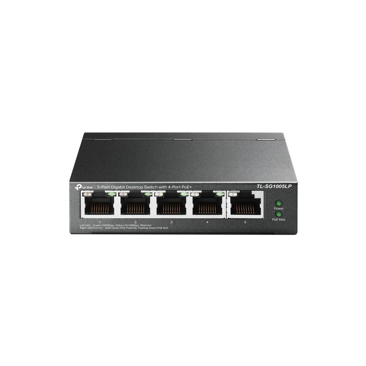 TP-Link Switch 5x GE TL-SG1005LP (davon 4xPOE+) V4.6