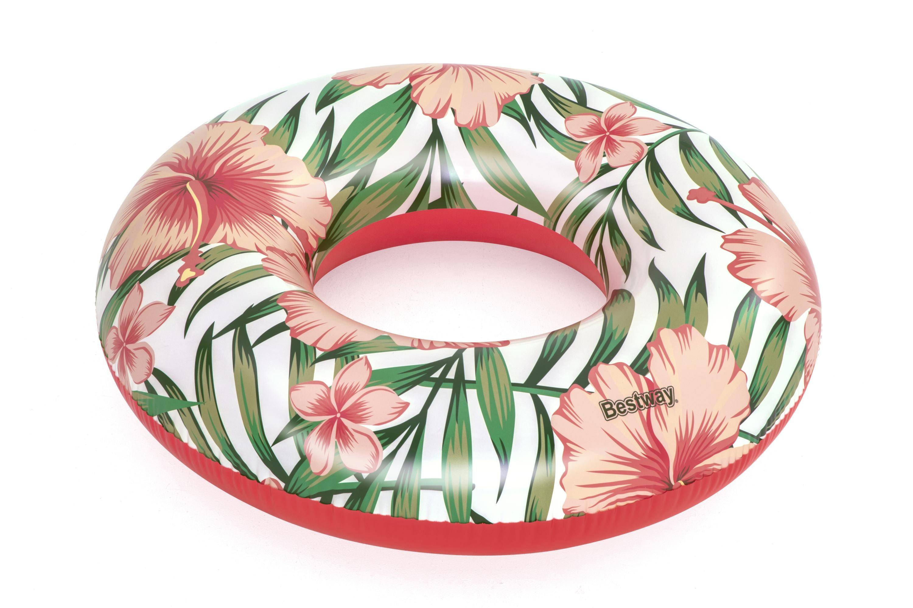 Bestway 36237 - Schwimmring Aloha mit Tropical Palms - Ø 119 cm - Rosa
