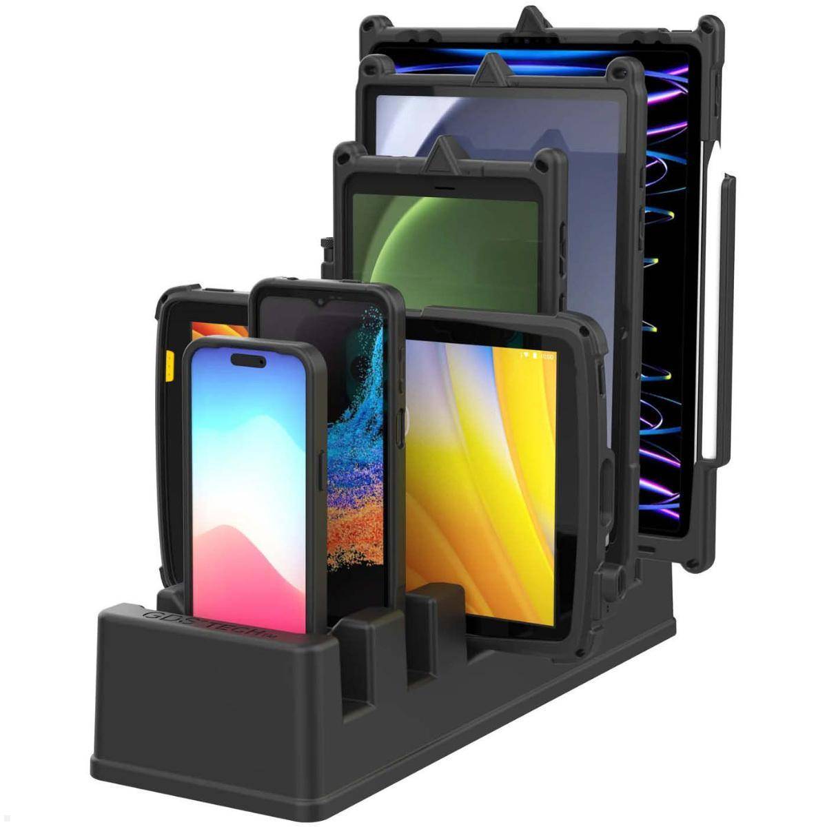 RAM Mounts 6-Fach GDS Tisch-Ladestation für Tablets in IntelliSkin Schutzhülle (...