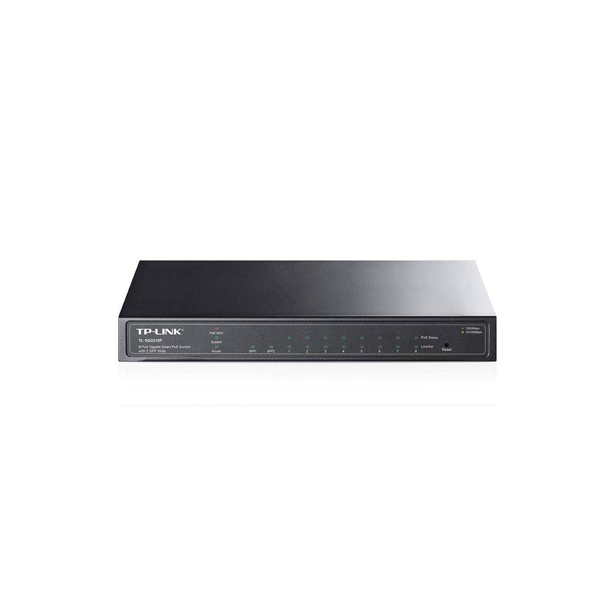 TL-SG2210P - 8-Port-Gigabit-Smart-PoE-Switch mit 2 SFP-Slots