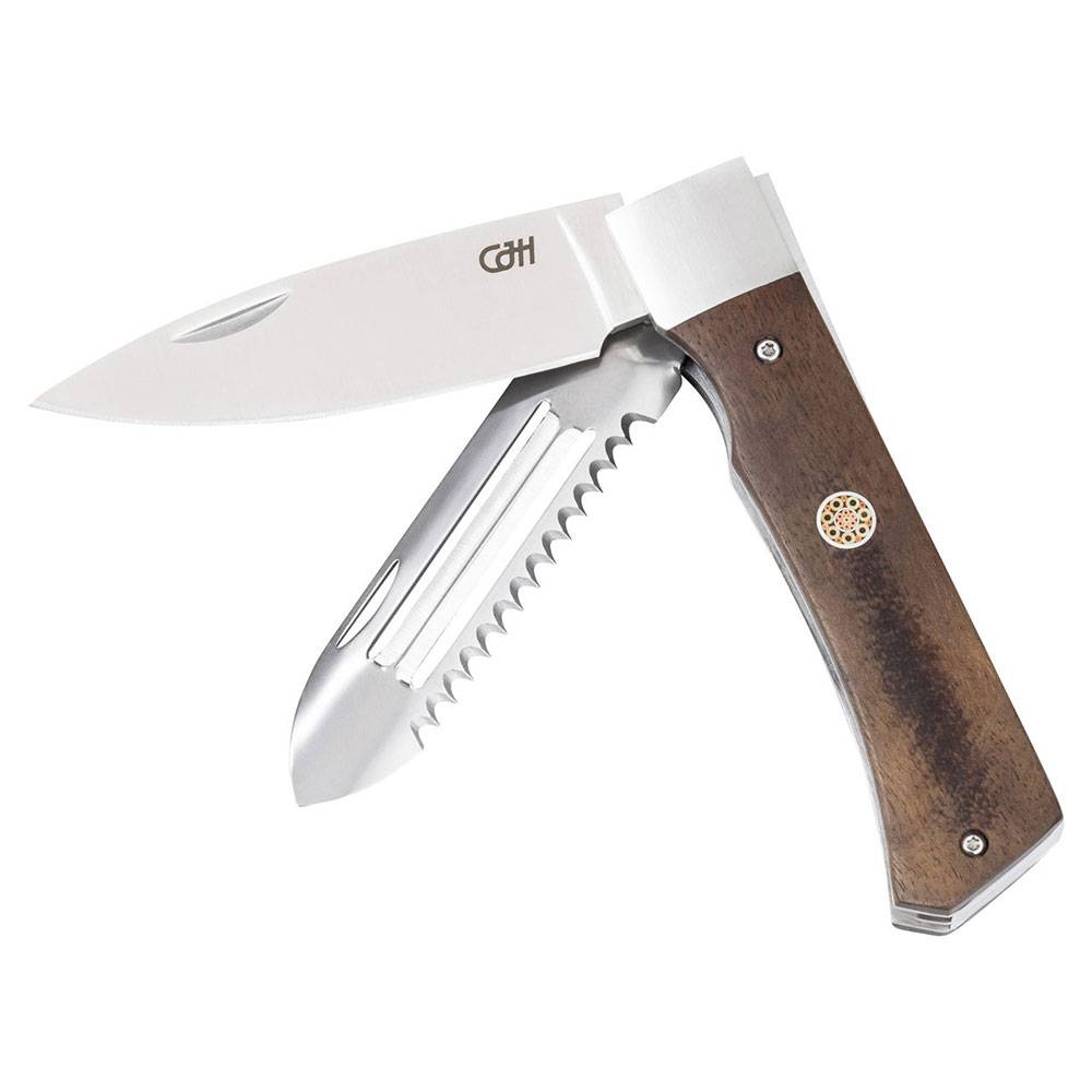 Herbertz CJH Outdoor Koch-Taschenmesser - Walnussholz