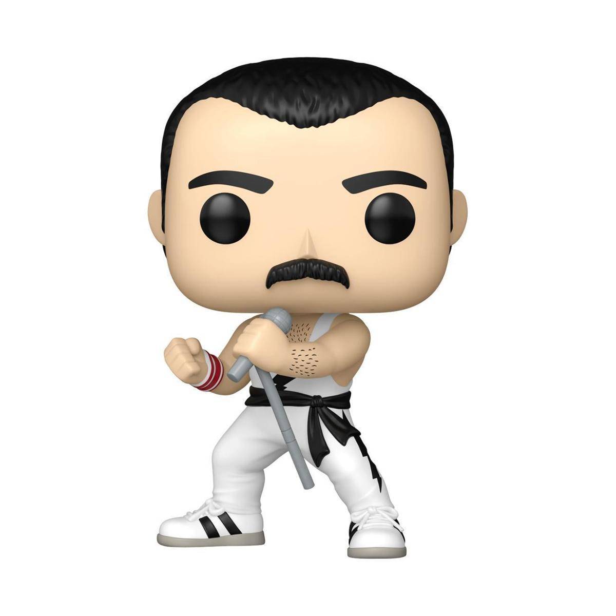 FK75373 - Queen POP! Rocks Vinyl Figur Freddie Mercury (weißes Tanktop) 9 cm