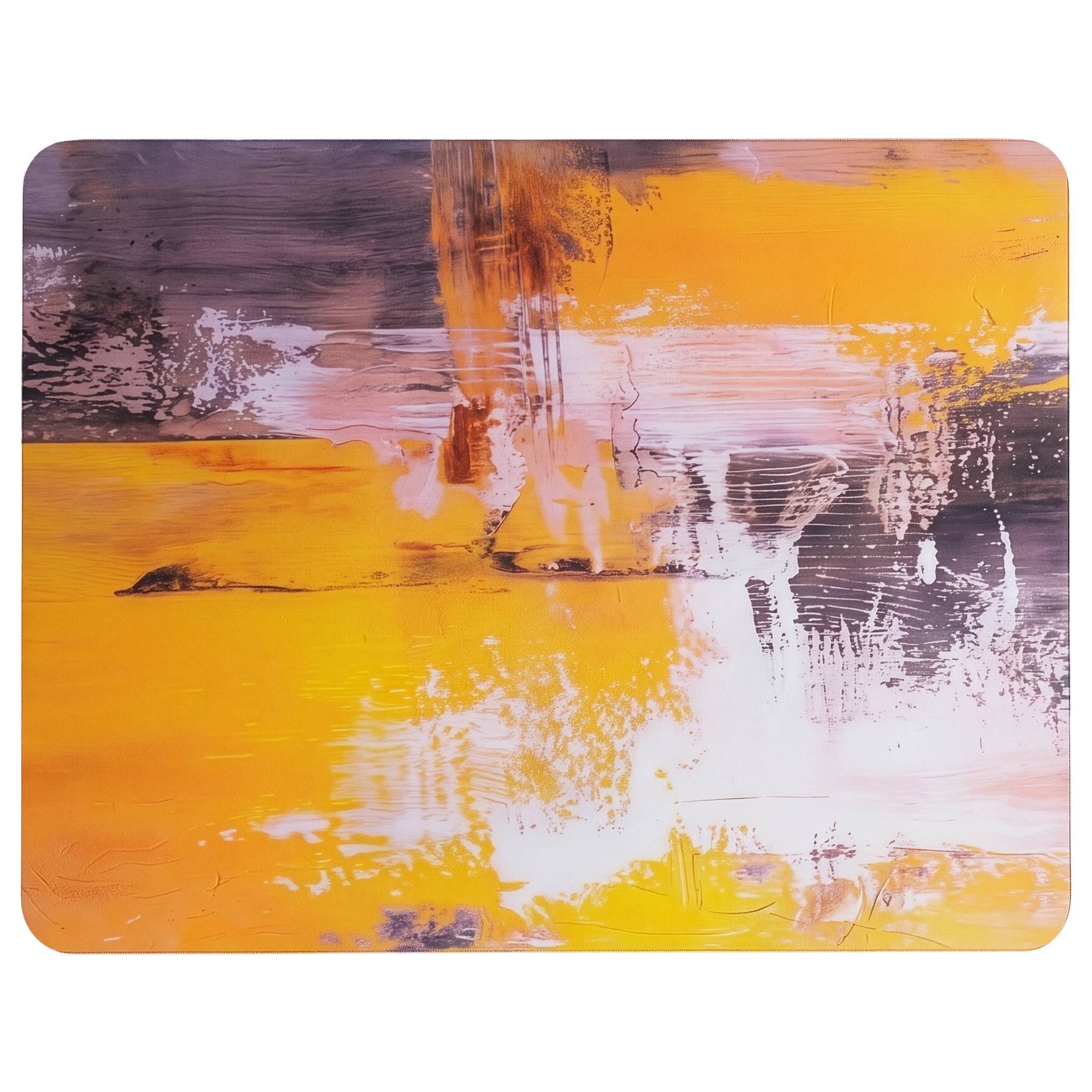 FLOORDIREKT Design Bodenschutzmatte Sunfield - Strapazierfähige Bürostuhlunterlage aus Spezial PVC - 80 x 118 cm