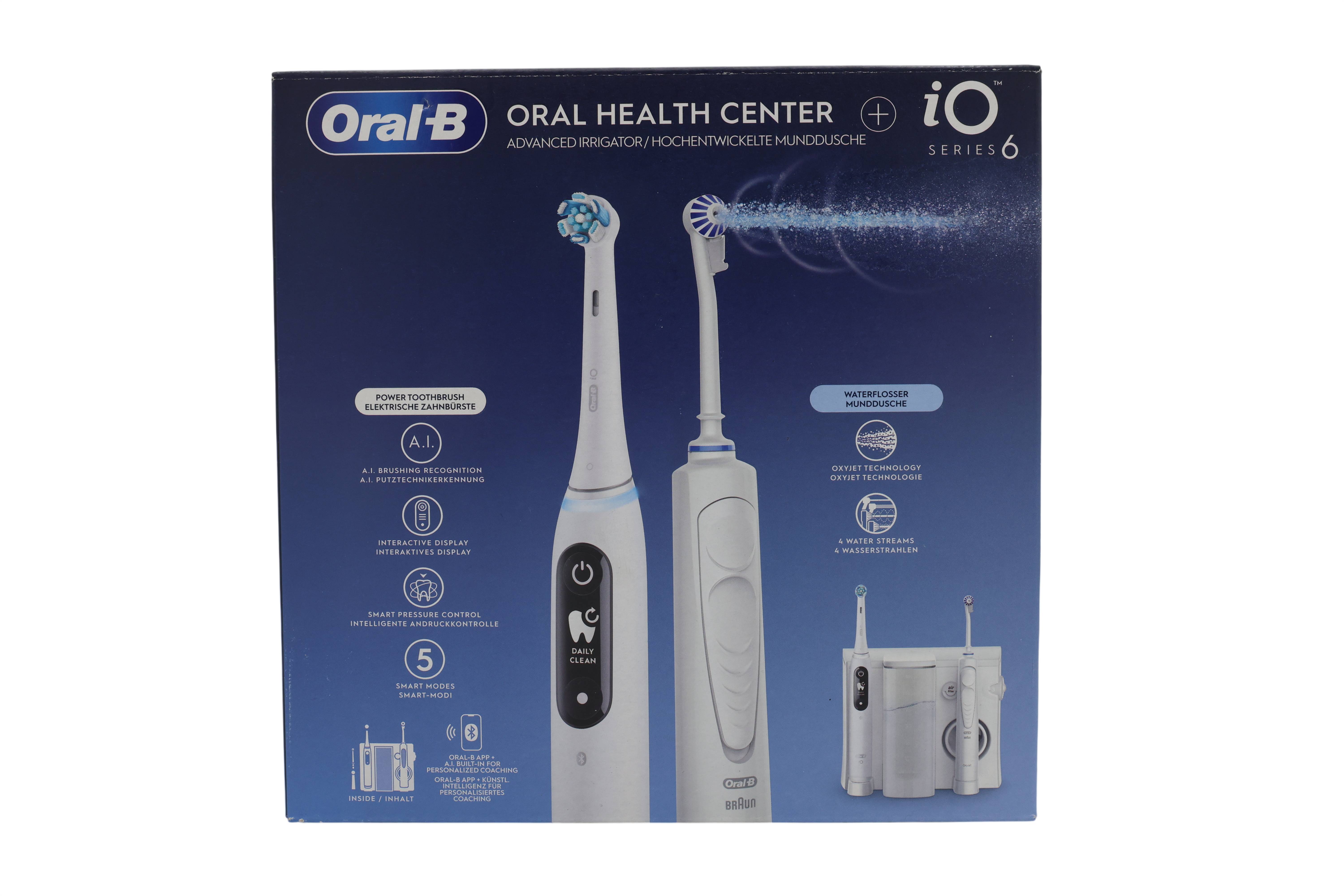 Braun Oral-B Oral Health Center + iO Series 6 white