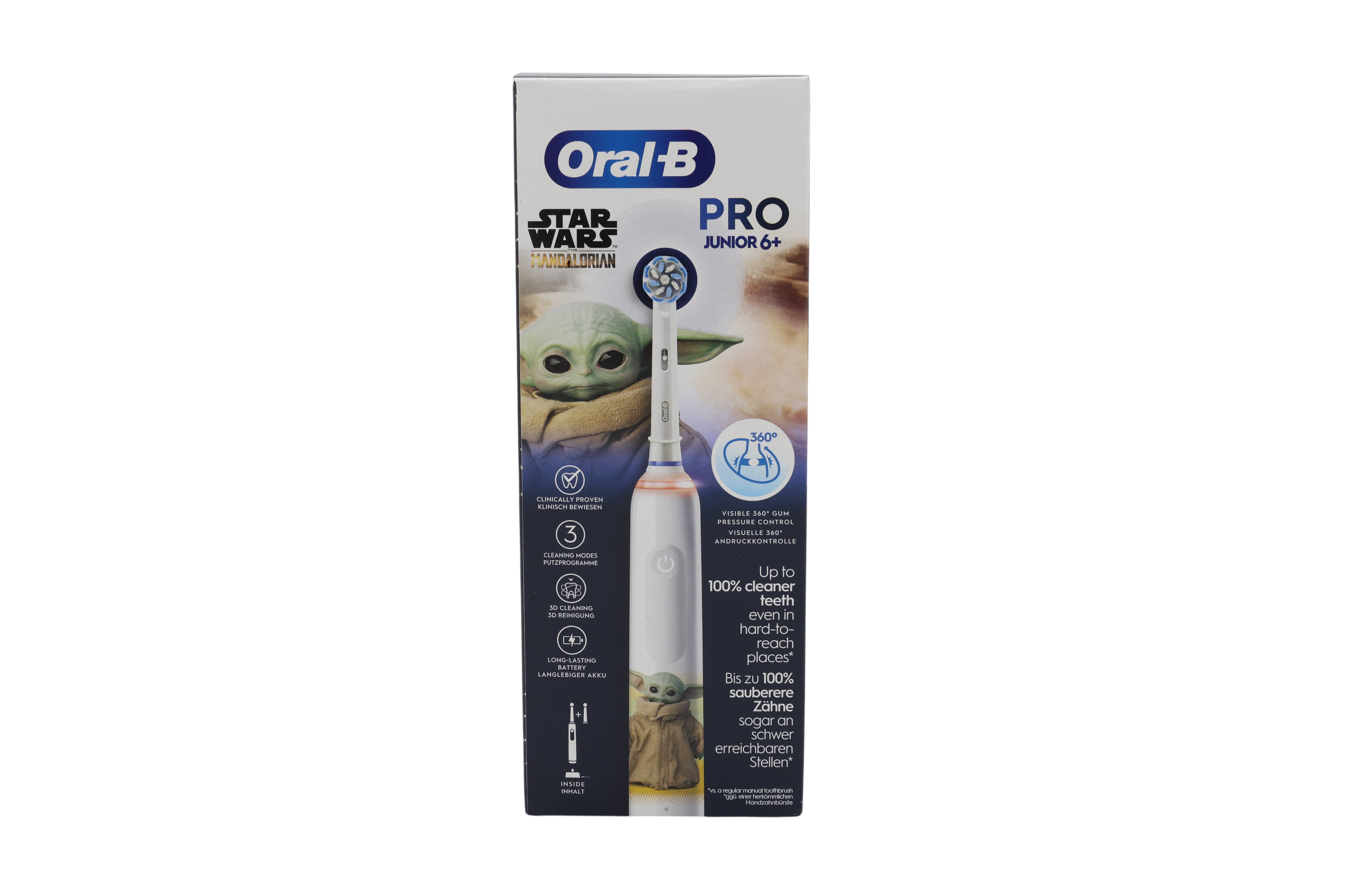 Braun Oral-B Junior Pro Grogu/Starwars Elektrische Kinderzahnbürste