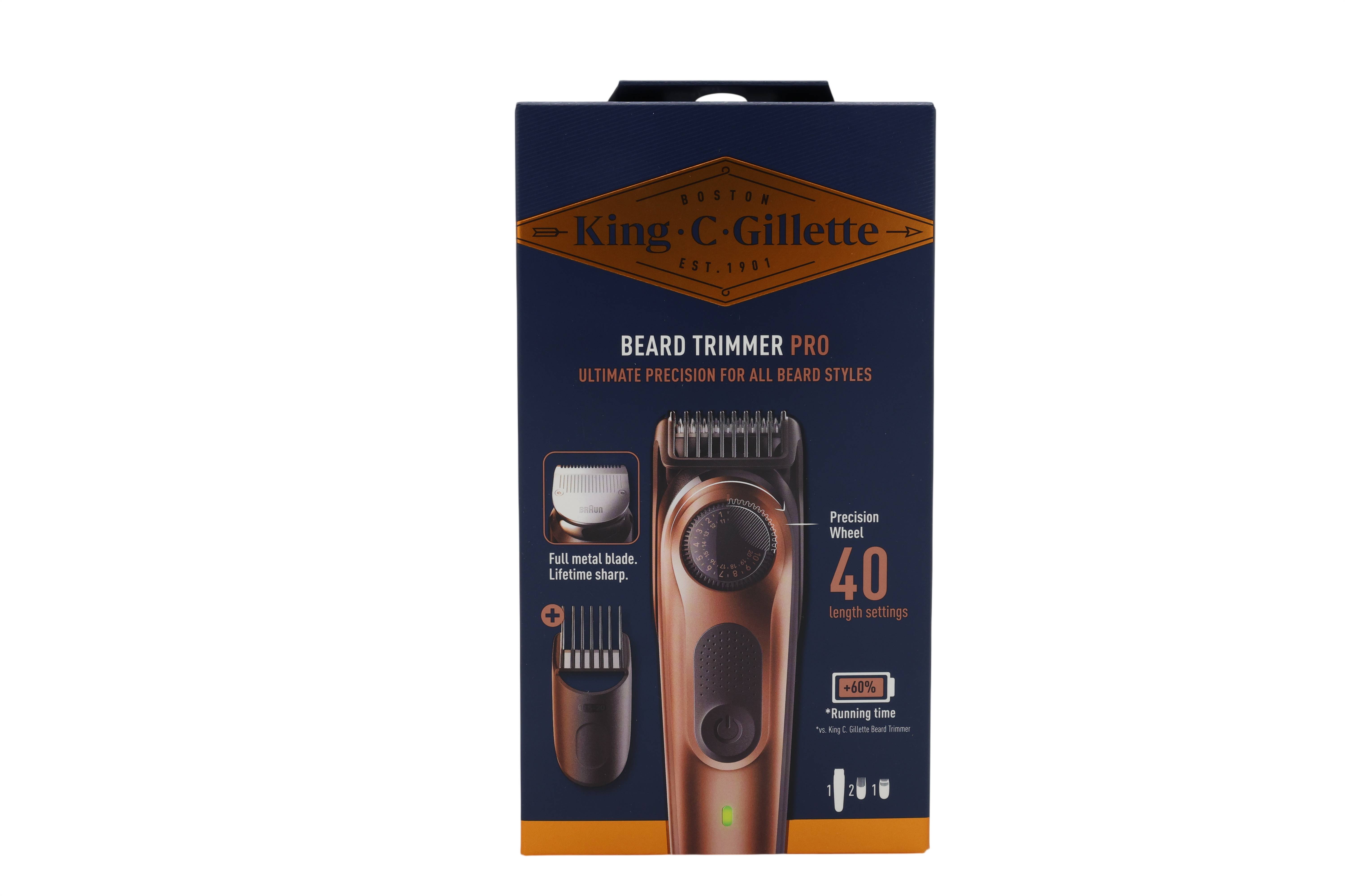 King C. Gillette Pro elektrischer Bartschneider schwarz/kupfer