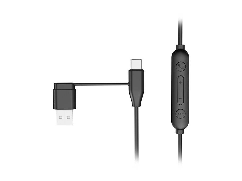 Kensington H950 EQ USB‑C/USB‑A kabelgebundenes On‑Ear‑Headset, Kabelgebunden, Anrufe/Musik, Kopfhörer, Schwarz