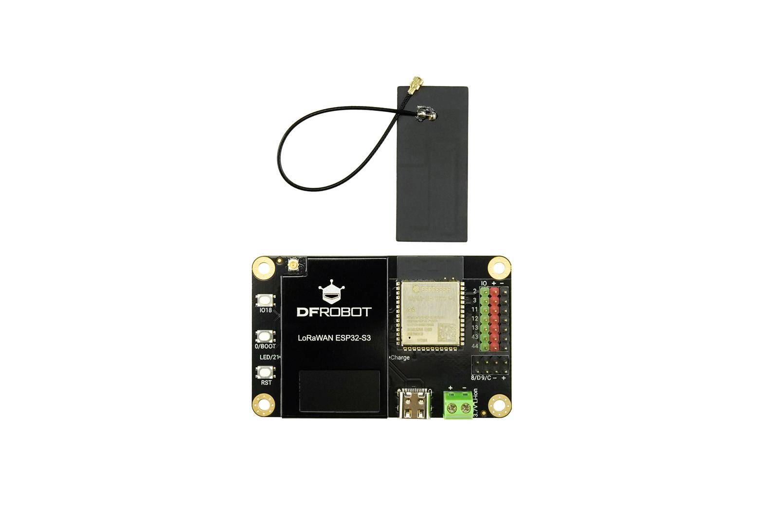 DFRobot ESP32-S3 LoRaWAN Board, SX1262, 0,96″ Display, Tasten, I2C, WiFi Bluetooth, 16dBm, 137dBm