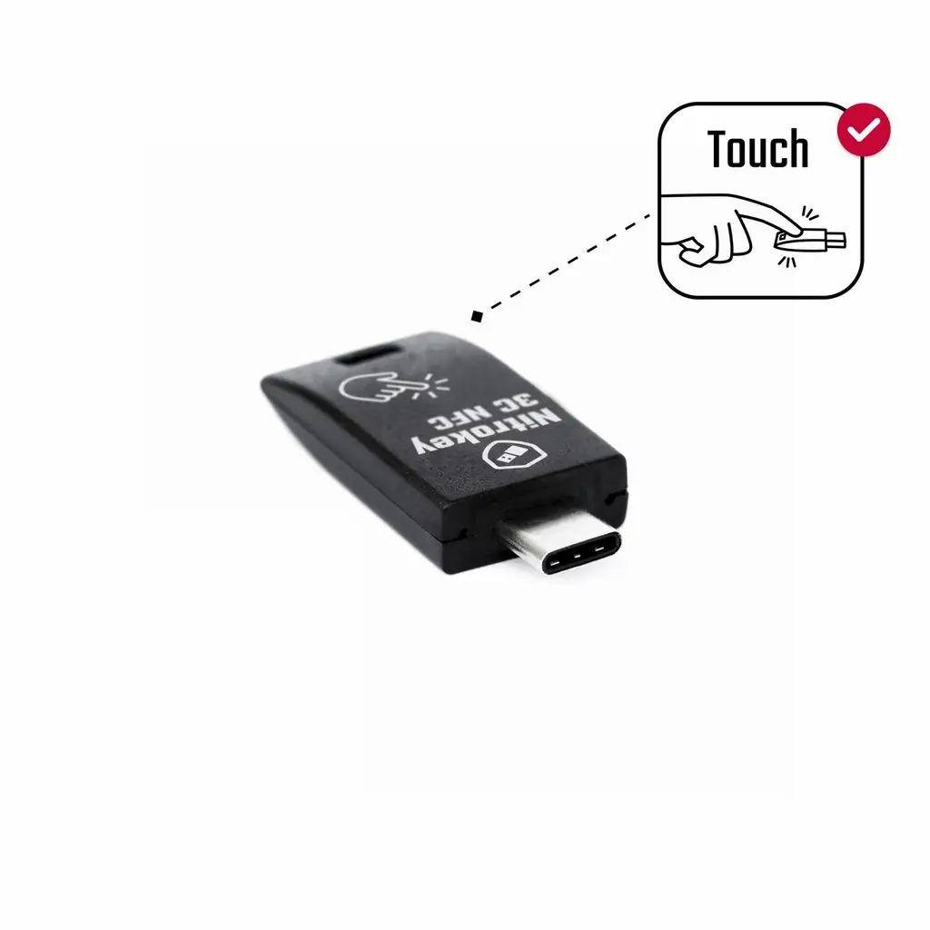 Nitrokey 3C No-NFC, USB-C Sicherheitsschlüssel, FIDO2, WebAuthn, OpenPGP, OTP, Secure Element EAL6+