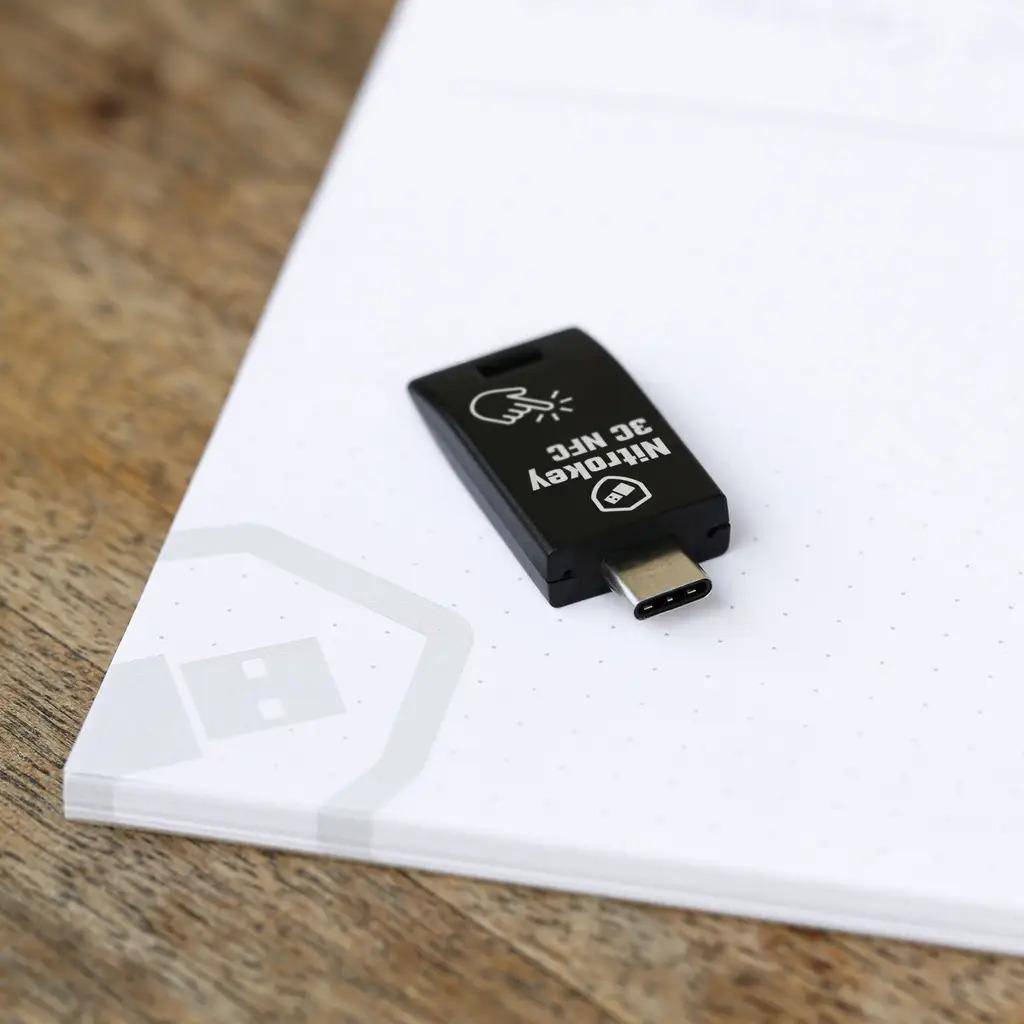 Nitrokey 3C No-NFC, USB-C Sicherheitsschlüssel, FIDO2, WebAuthn, OpenPGP, OTP, Secure Element EAL6+