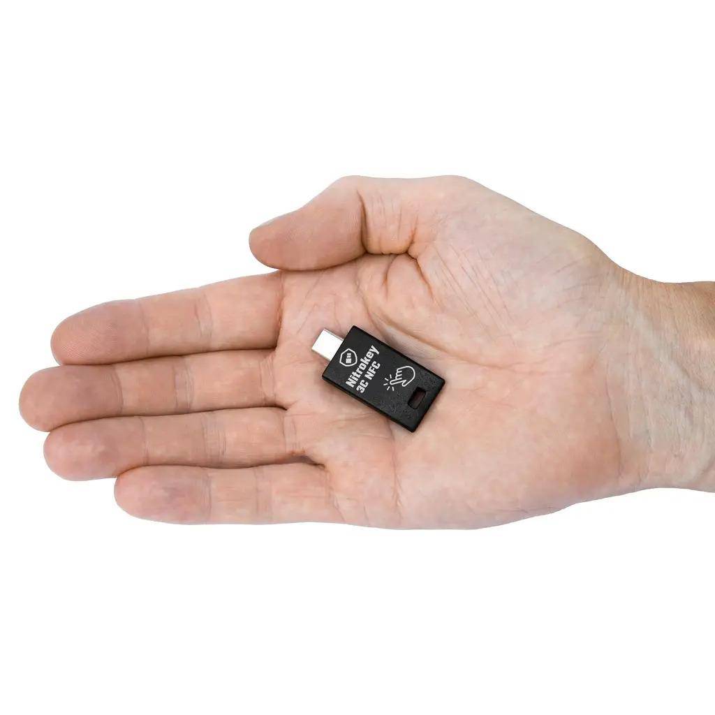 Nitrokey 3C No-NFC, USB-C Sicherheitsschlüssel, FIDO2, WebAuthn, OpenPGP, OTP, Secure Element EAL6+