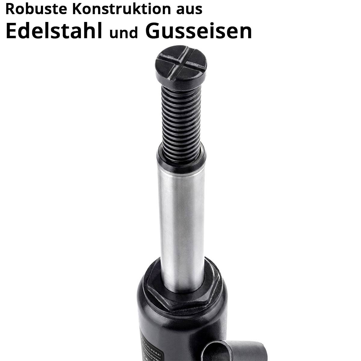 STAHLWERK Hydraulikheber 4 t 180 - 350 mm Stempelwagenheber Autoheber Wagenheber