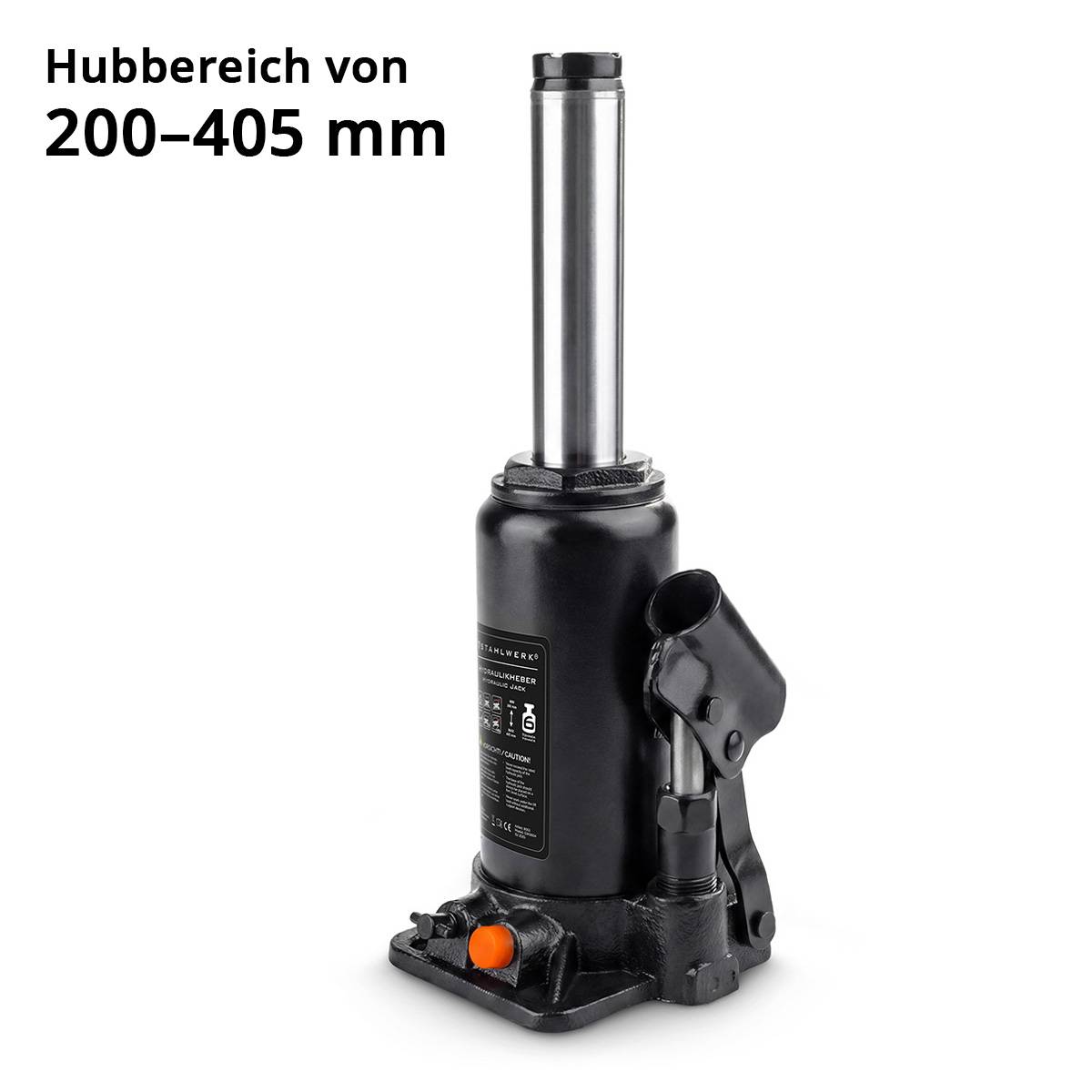 STAHLWERK Hydraulikheber 6 t 200 - 405 mm Stempelwagenheber Autoheber Wagenheber