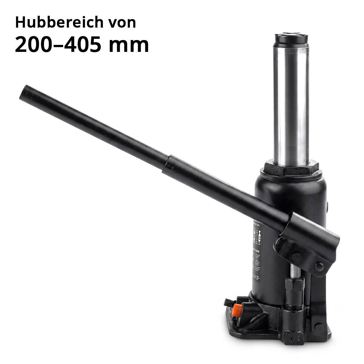 STAHLWERK Hydraulikheber 10 t 200-405 mm Stempelwagenheber Autoheber Wagenheber