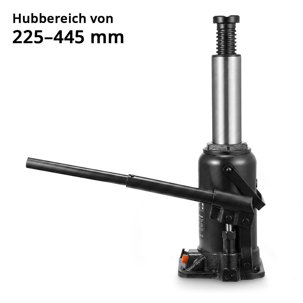 STAHLWERK Hydraulikheber 16 t 225-445 mm Stempelwagenheber Autoheber Wagenheber