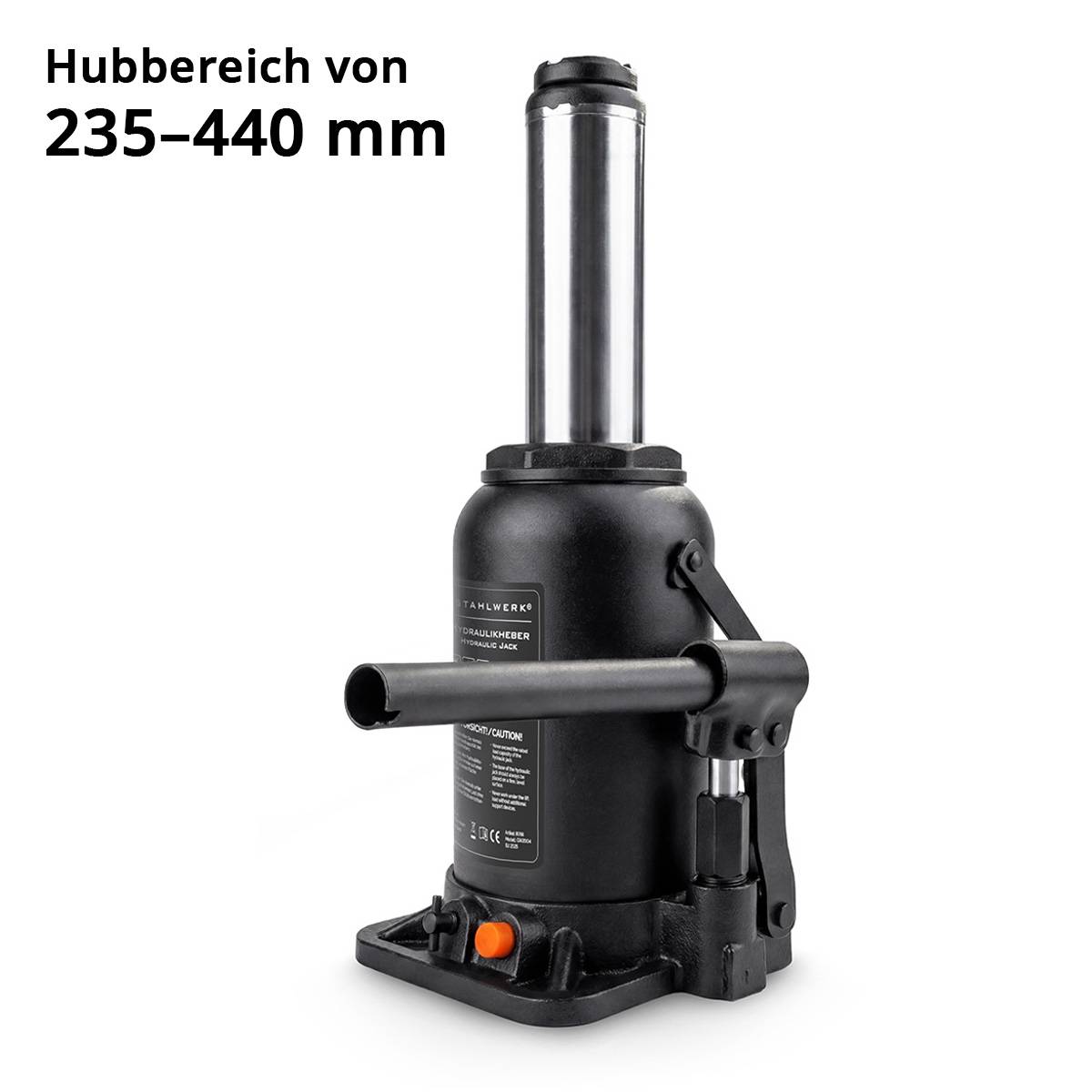 STAHLWERK Hydraulikheber 20 t 235-440 mm Stempelwagenheber Autoheber Wagenheber
