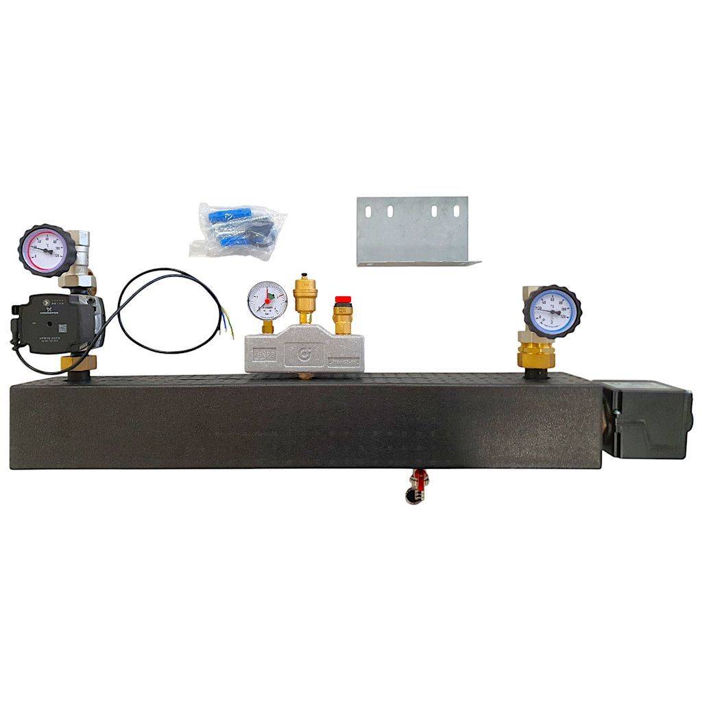 Heizmodul HZMOD-550-9,0 KW mit Pumpe / Heizpatrone Durchlauferhitzer Heizstab PV-Wärme Rücklaufanhebung Zusatzheizung / Power-to-Heat